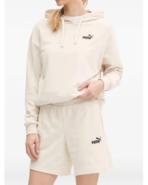 PUMA Set Con Felpa Con Cappuccio E Shorts Con Logo - Neutro