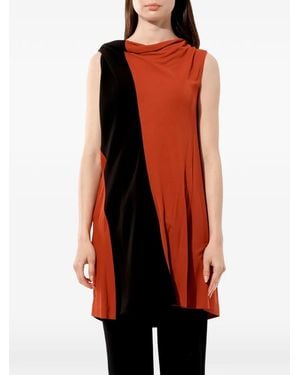 Balenciaga Colour Block Dress - Red