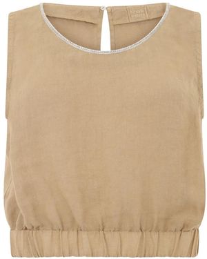 120% Lino Linen Top - Natural