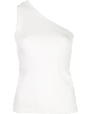 Rosetta Getty One Shoulder Top - White