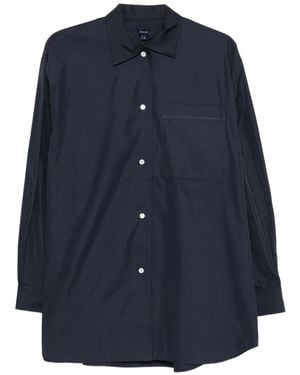 Soeur Kita Long-Sleeve Button-Down Shirt - Blue