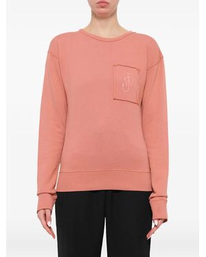 JW Anderson Logo-Print Sweatshirt - Pink