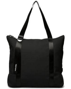 Tretorn Große Wings Schultertasche Mit Logo-Print - Schwarz
