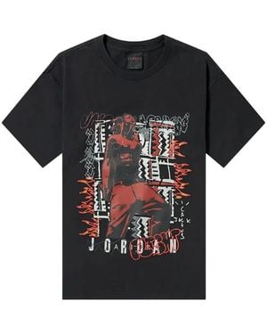 Travis Scott X Air Jordan Print T-Shirt - Black