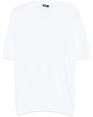 Barba Napoli Short-Sleeve Round-Neck T-Shirt - White