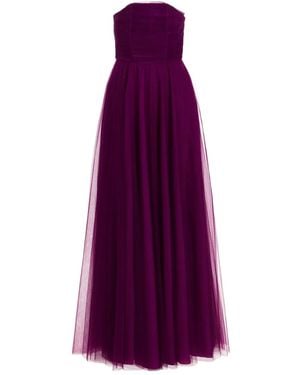 19:13 Dresscode Strapless Tulle Dress - Purple