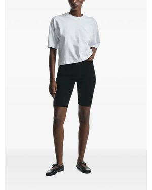 Stel Pantalones Cortos Biker Power Knit - Blanco