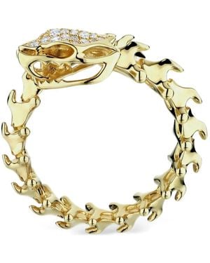 Shaun Leane Serpent's Trace Diamond Wrap Ring - Metallic