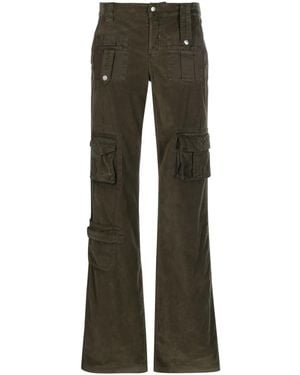 パンツ Blumarine Loose-Fit Gabardine Trousers With Concealed Blumarine Loose-Fit Gabardine Trousers With Concealed