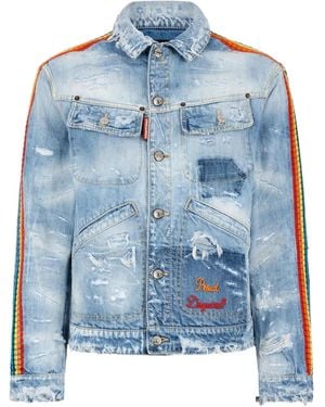 DSquared² Wash Denim Jacket - Blue