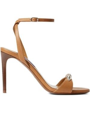 Ralph Lauren Sandalen mit Knöchelriemen - Weiß