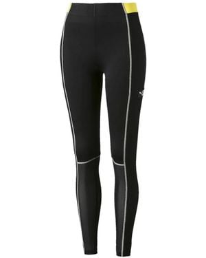 PUMA Tz Panelled Logo Leggings - Black