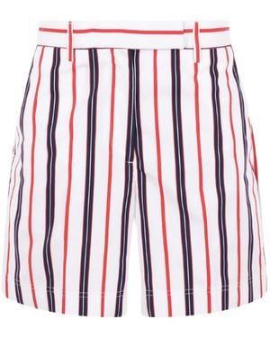 Thom Browne Striped Shorts - Red