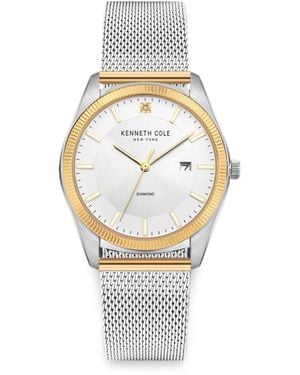 Kenneth Cole Classic Mesh-Strap 41Mm Watch - Metallic