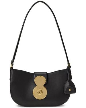 Ralph Lauren Leather Shoulder Bag - Black