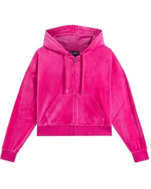 Juicy Couture Sudadera Corta Con Capucha - Rosa