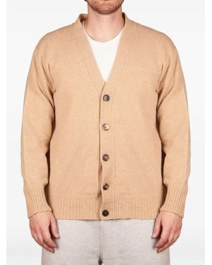 Amaranto Button-Up Knitted Cardigan - Natural