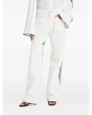 Brunello Cucinelli Wide-Leg Jeans - White
