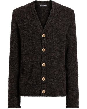 Dolce & Gabbana Buttoned Pocket Cardigan - Black