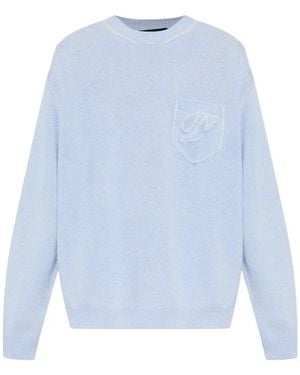 DSquared² Gebreide Trui Met Zak - Blauw