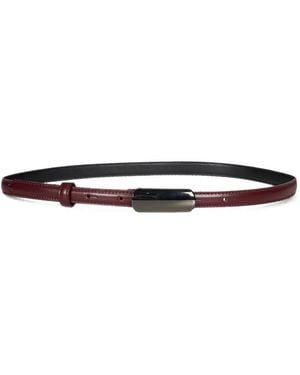 Antonelli Aldehyde Leather Buckle Belt - White