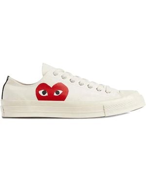 COMME DES GARÇONS PLAY X Converse Heart-Logo Trainers - White