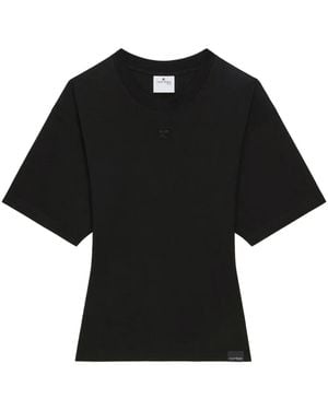 Courreges Wide-Sleeves T-Shirt - Black
