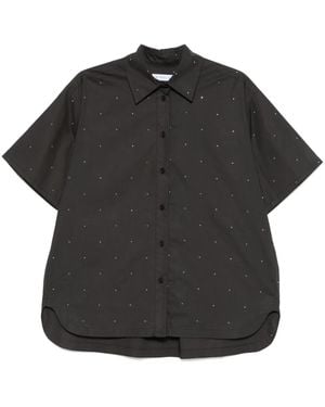Manuel Ritz Camicia Con Strass - Nero