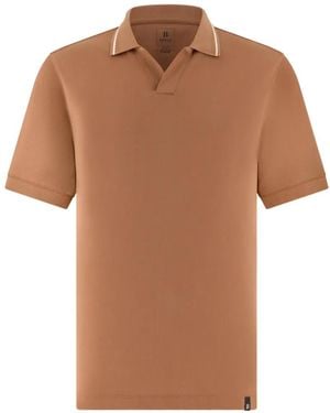 BOGGI T-Shirt À Col Ouvert - Marron