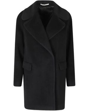 Tagliatore Double-Breasted Wool Coat - Black