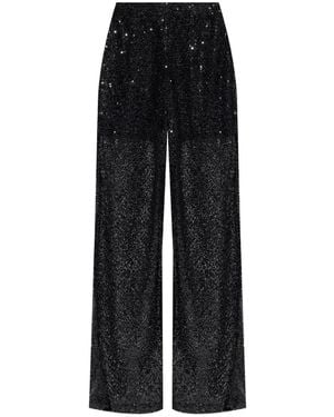 Gestuz Sequin-Embellished Trousers - Black