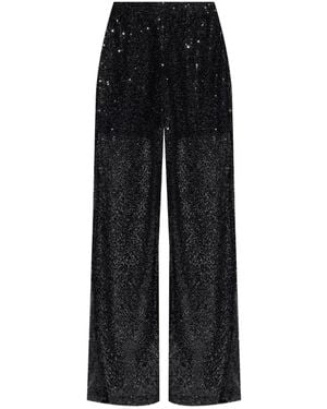 Gestuz Sequin-Embellished Trousers - Black