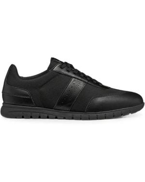 Geox Flextride Zero Panelled Lace-Up Sneakers - Black