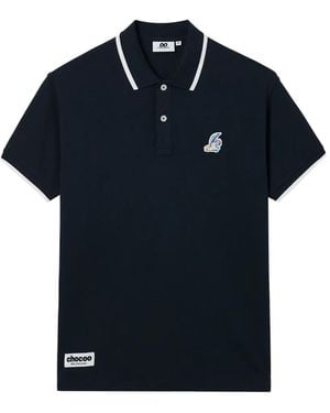 Chocoolate Polo À Col Bordé - Blue
