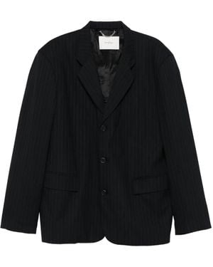 Second/Layer Blazer mit Nadelstreifen - Schwarz