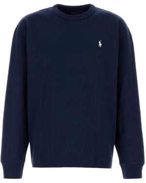 Polo Ralph Lauren Logo-Embroidered Long-Sleeve T-Shirt - Blue