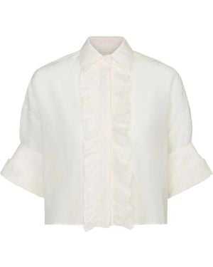 Twp Ruffled Shirt - White