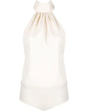 Philosophy Di Lorenzo Serafini Halterneck Sleeveless Top - White