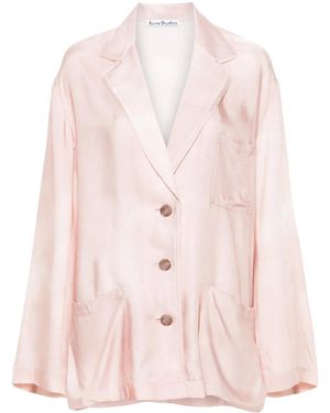 Acne Studios Oversized Twill Jacket - Pink