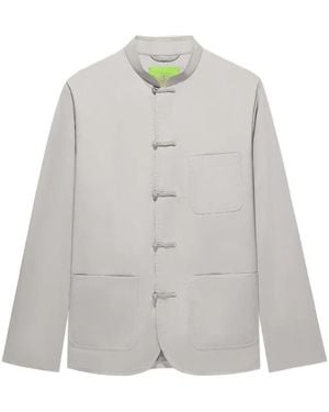Shanghai Tang Chest-Pocket Jacket - Grey
