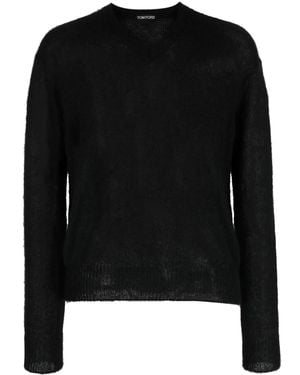 Tom Ford Vネック セーター - ブラック