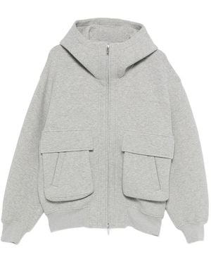 Feng Chen Wang Cotton-blend hooded jacket - Grau