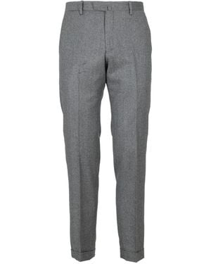 Briglia 1949 Cuffed Wool Trousers - Grey