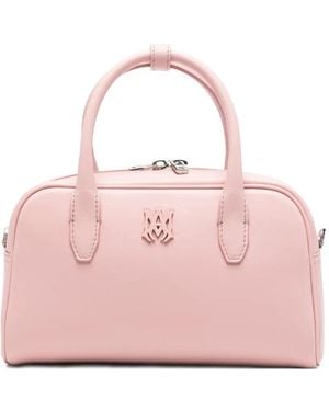 Amiri Ma-Plaque Leather Tote Bag - Pink