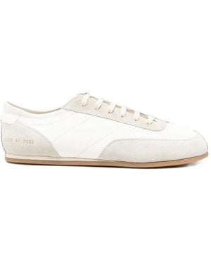 Common Projects Minimal Sneakers Aus Leder Mit Einsätzen - Weiß