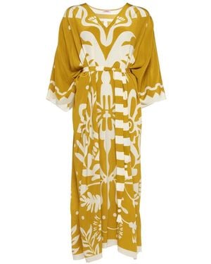 Eres Holi Kaftan Dress - Metallic