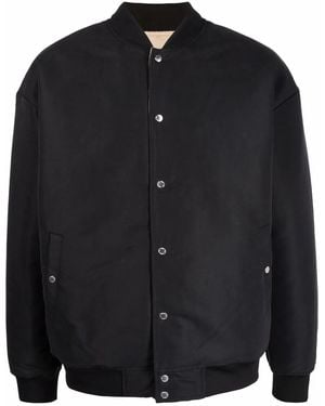 PUMA Logo-Patch Detail Bomber Jacket - Black