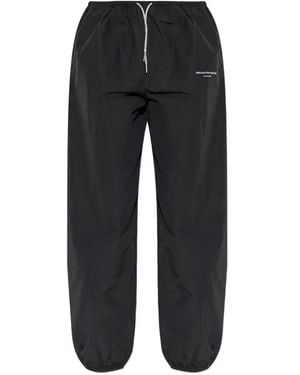 Alexander Wang Logo-Print Track Trousers - Black