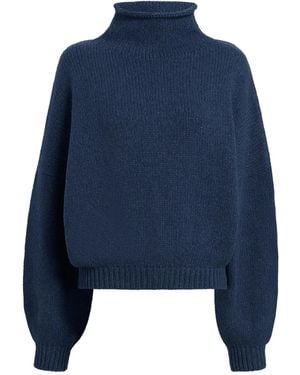 KHAITE Juniper Cashmere Sweater - Blue