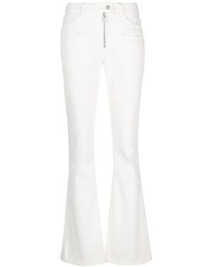 Courreges Low-Rise Bootcut Jeans - White